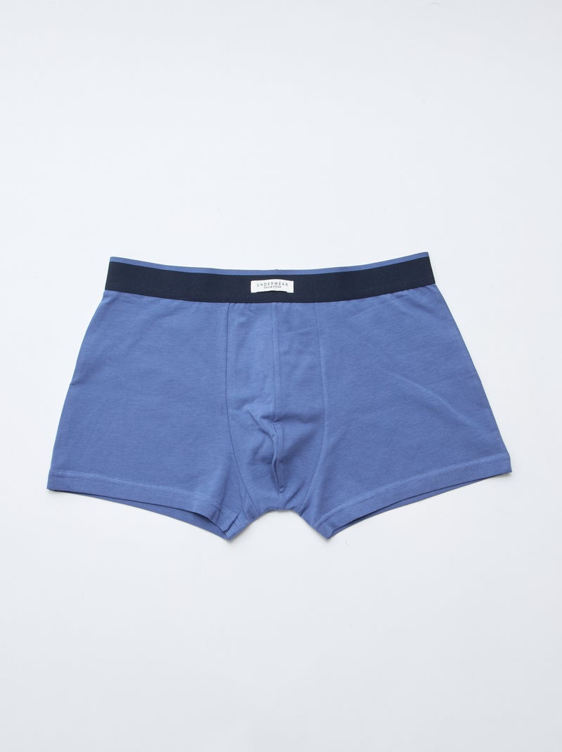 Set 3 boxer stretch Blu - Kiabi