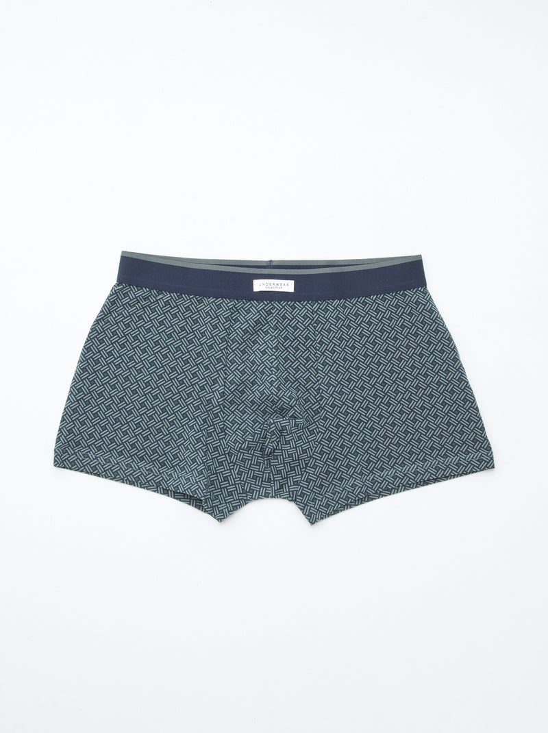 Set 3 boxer stretch Kaki - Kiabi