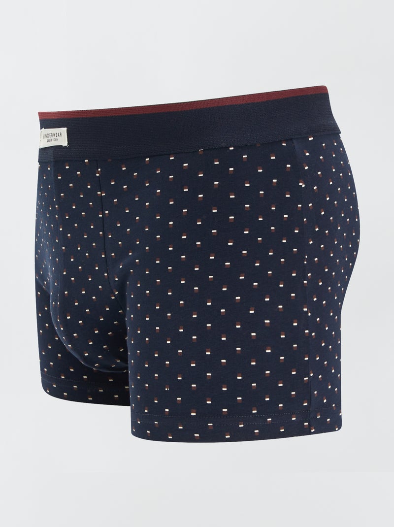 Set 3 boxer stretch ROSSO - Kiabi