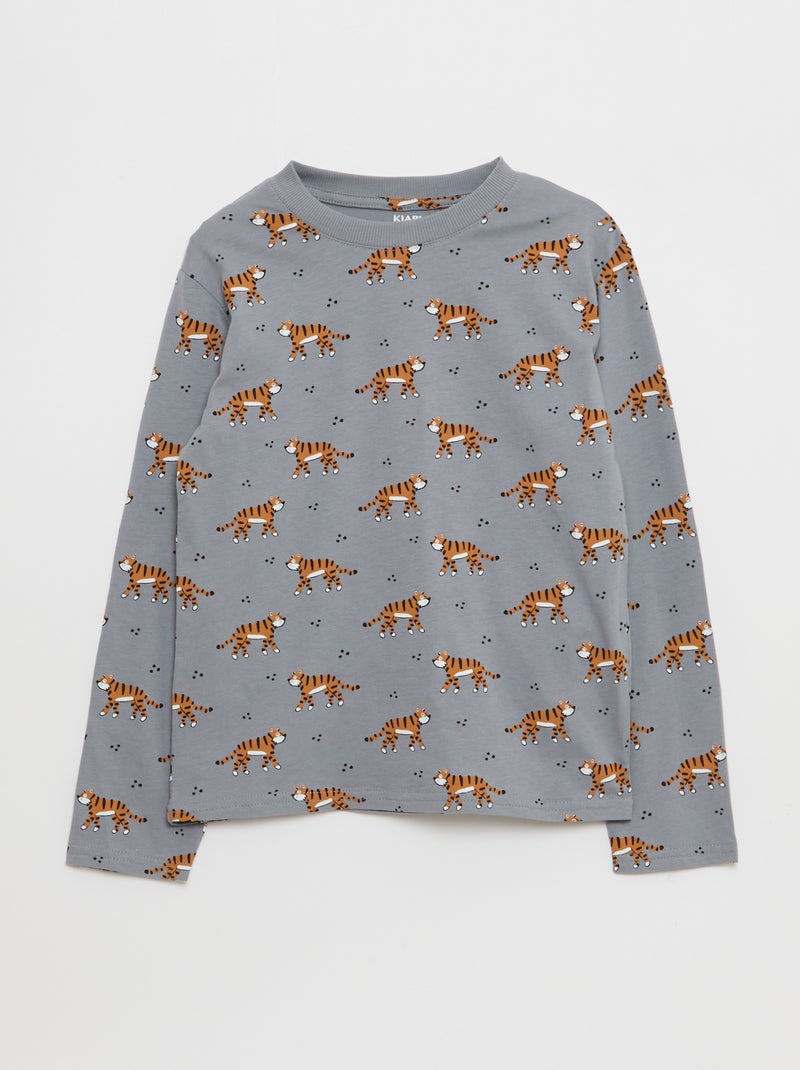 Set 3 T-shirt stampate Beige - Kiabi