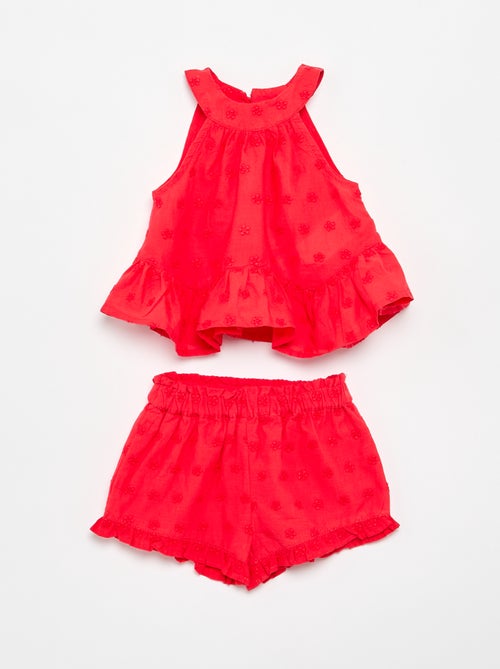 Set ärmellose Bluse + Shorts - Kiabi