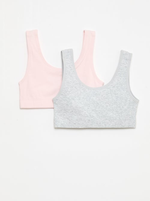 Set aus gerippten Bralettes - Kiabi