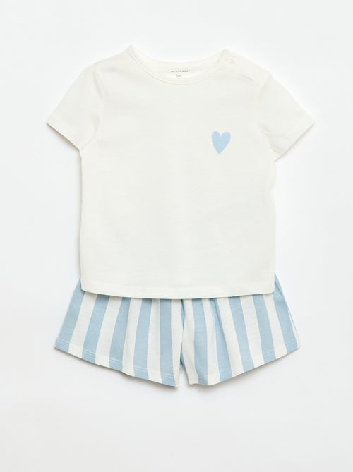 Set aus T-Shirt und Shorts - Kiabi