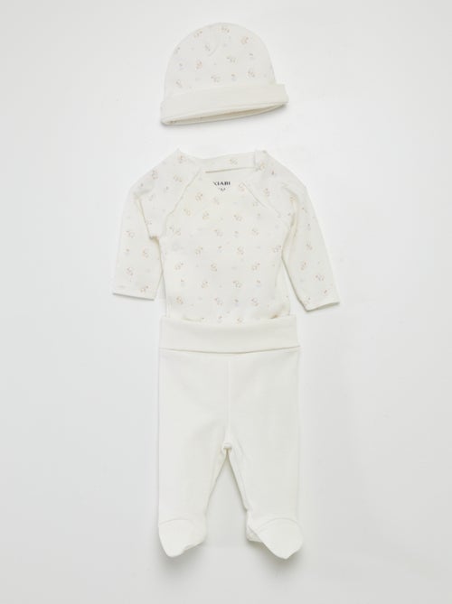 Set Body + Hose mit Füssen + Mütze - Kiabi