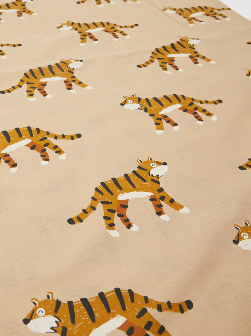 Set completo copripiumino (140 x 200cm) + federa - 2 pezzi BEIGE - Kiabi