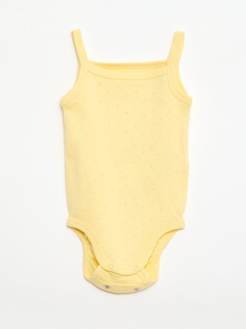 Set da 3 body evolutivi con spalline Giallo - Kiabi