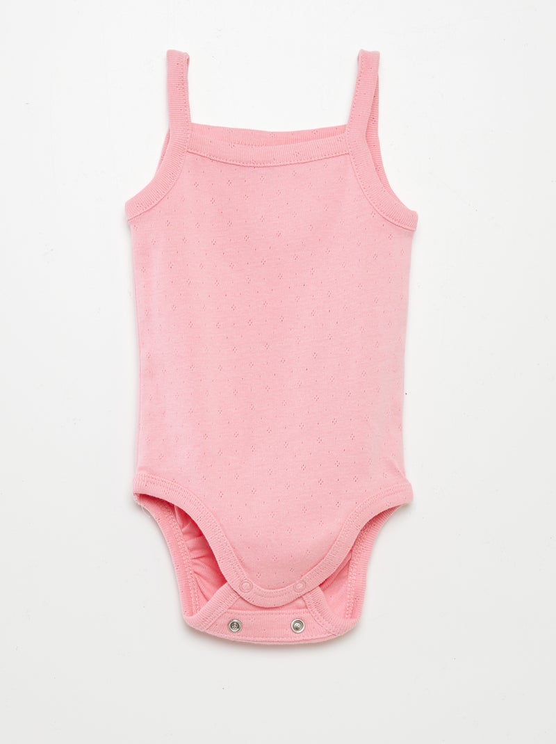 Set da 3 body evolutivi con spalline ROSA - Kiabi