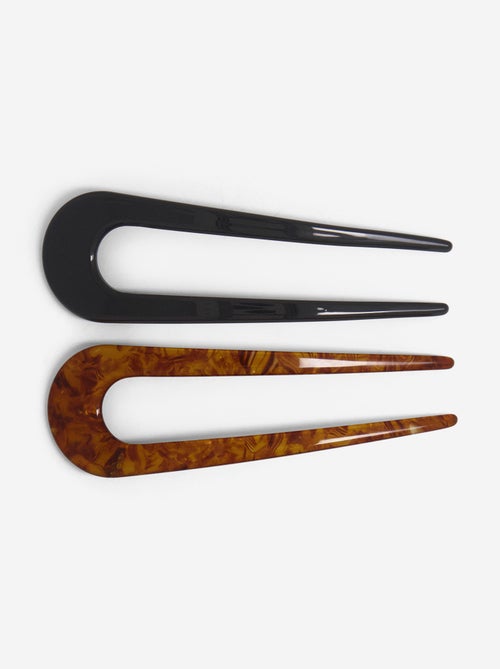 Set di 2 bastoncini per chignon - Kiabi