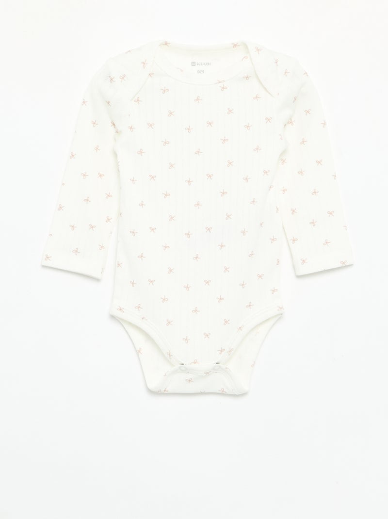 Set di 2 body a maniche lunghe Beige - Kiabi