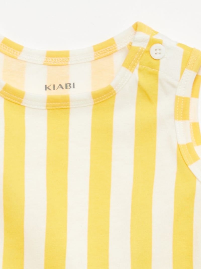 Set di 2 canottiere Giallo - Kiabi