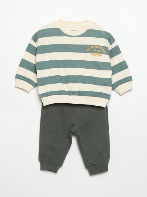 Set di 2 completi 2 pezzi - felpa + pantaloni - Kiabi