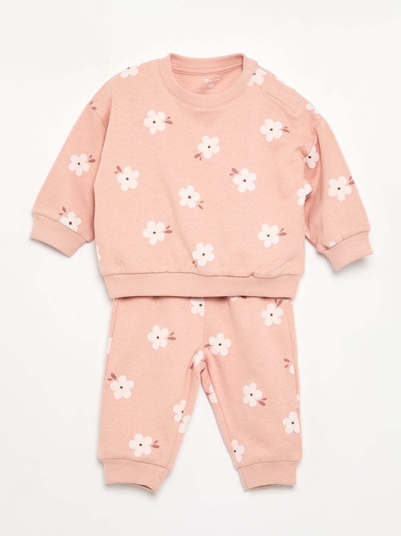 Set di 2 completi 2 pezzi - felpa + pantaloni Bianco - Kiabi