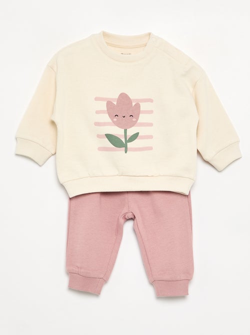 Set di 2 completi 2 pezzi - felpa + pantaloni - Kiabi