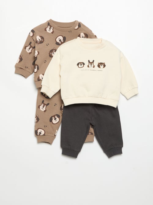 Set di 2 completi 2 pezzi - felpa + pantaloni - Kiabi