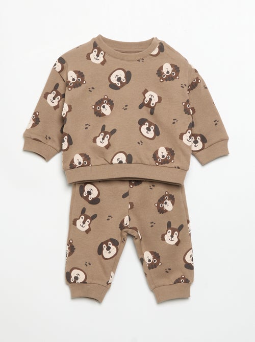Set di 2 completi 2 pezzi - felpa + pantaloni - Kiabi