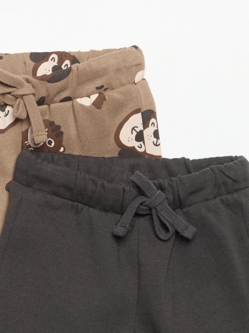 Set di 2 completi 2 pezzi - felpa + pantaloni Marrone - Kiabi