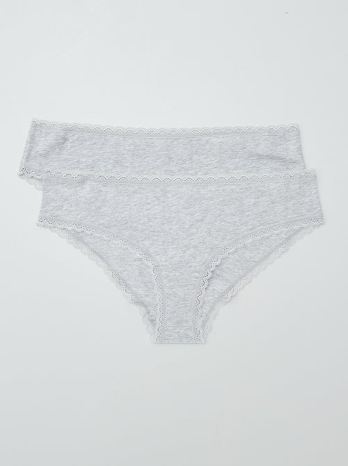 Set di 2 culotte cotone - Kiabi