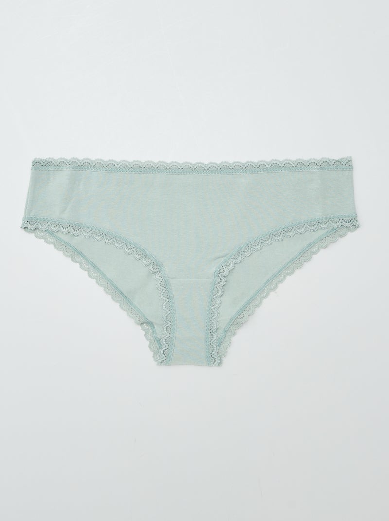 Set di 2 culotte cotone VERDE - Kiabi