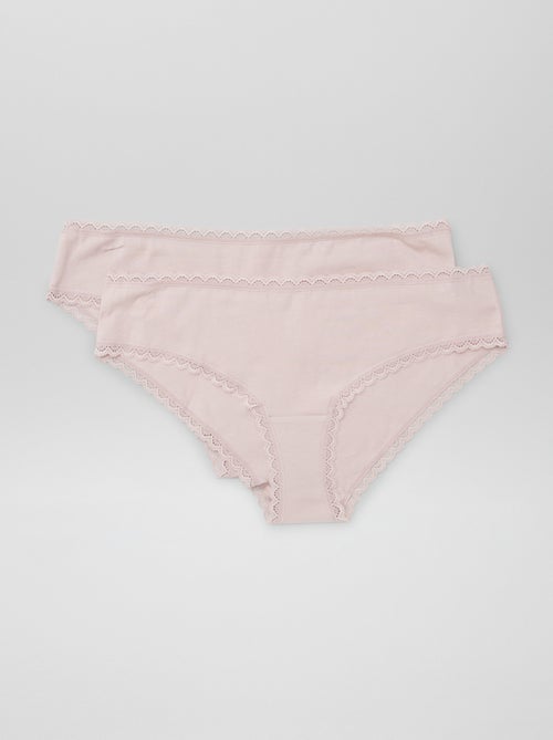 Set di 2 culotte cotone - Kiabi