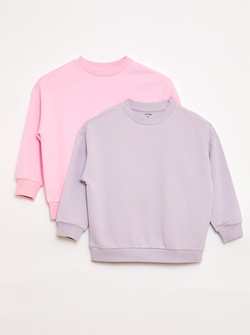 Set di 2 felpe french terry in cotone - Kiabi
