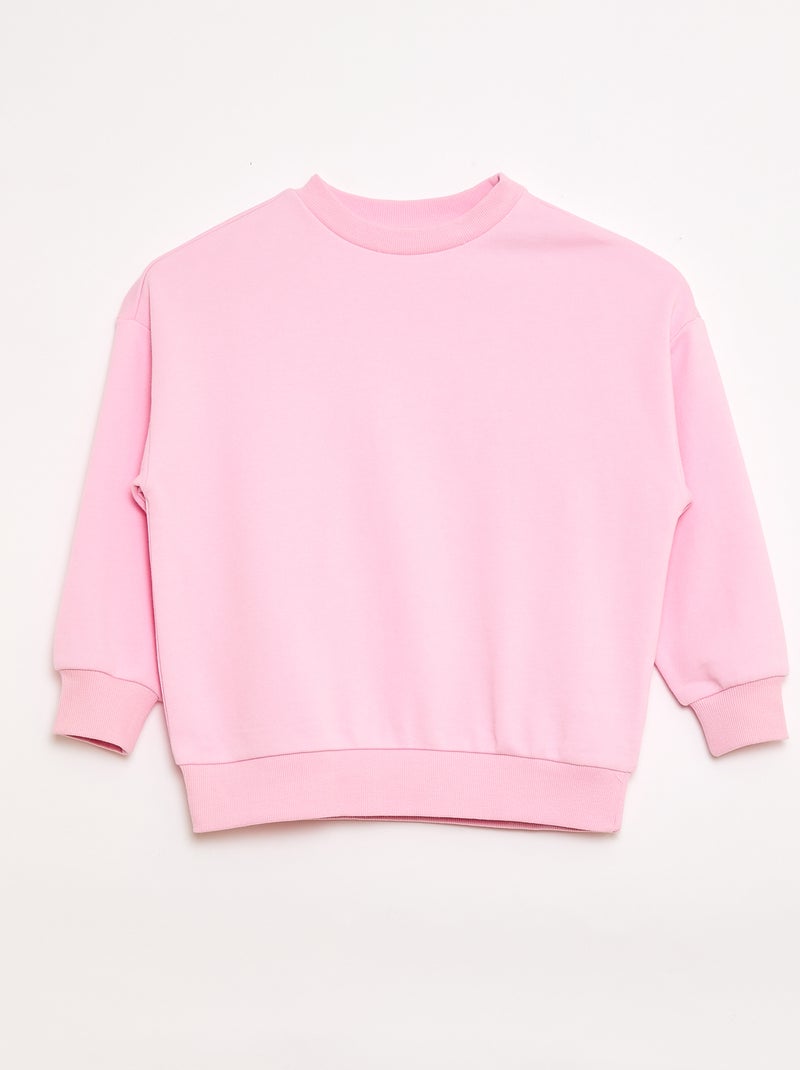 Set di 2 felpe french terry in cotone Rosa - Kiabi