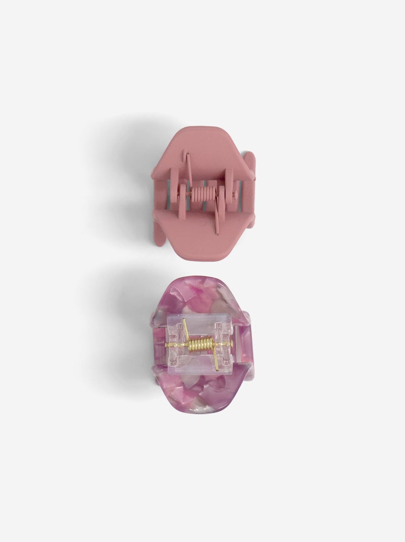 Set di 2 fermagli a granchio Rosa - Kiabi