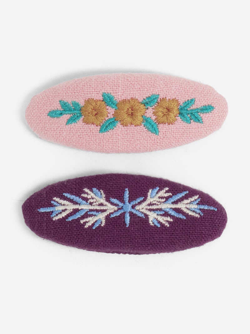 Set di 2 fermagli clic-clac Rosa - Kiabi