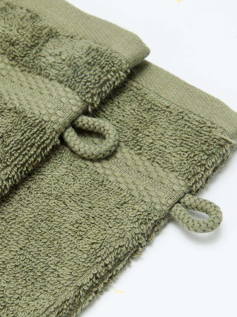 Set di 2 guanti da bagno - Kiabi Home Verde - Kiabi