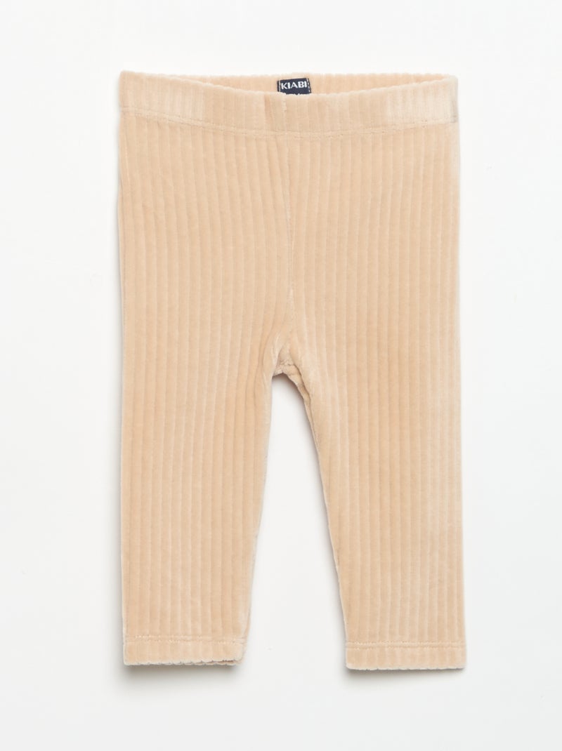 Set di 2 leggings in velluto a costine Blu - Kiabi