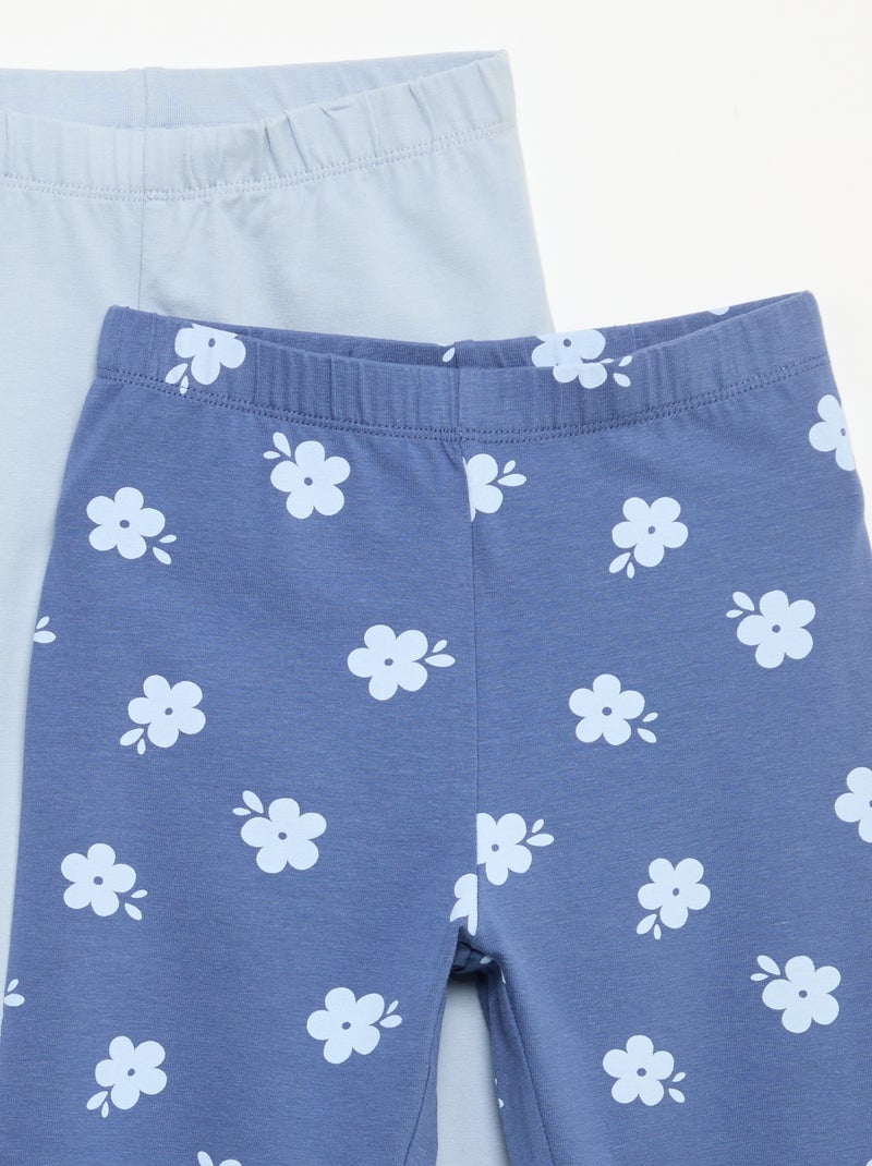 Set di 2 leggings lunghi Blu - Kiabi
