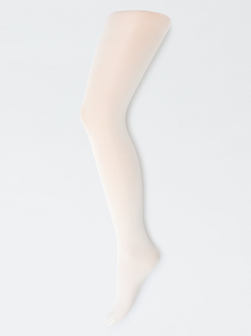 Set di 2 paia di collant leggeri Bianco - Kiabi