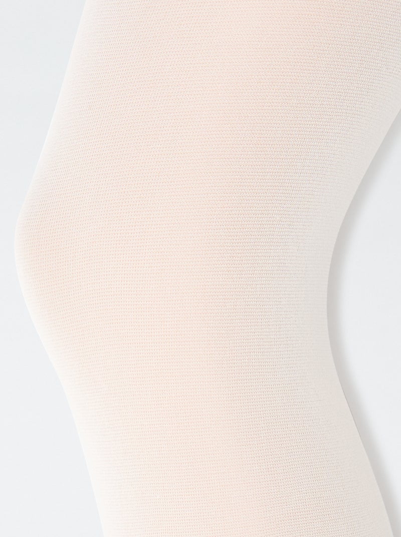 Set di 2 paia di collant leggeri Bianco - Kiabi