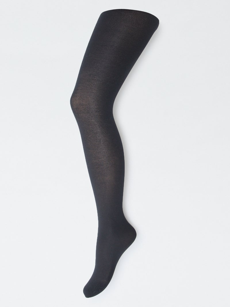 Set di 2 paia di collant leggeri Nero - Kiabi
