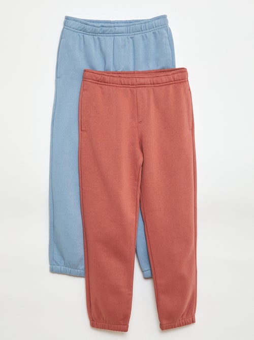 Set di 2 paia di joggers in tessuto felpato - Kiabi