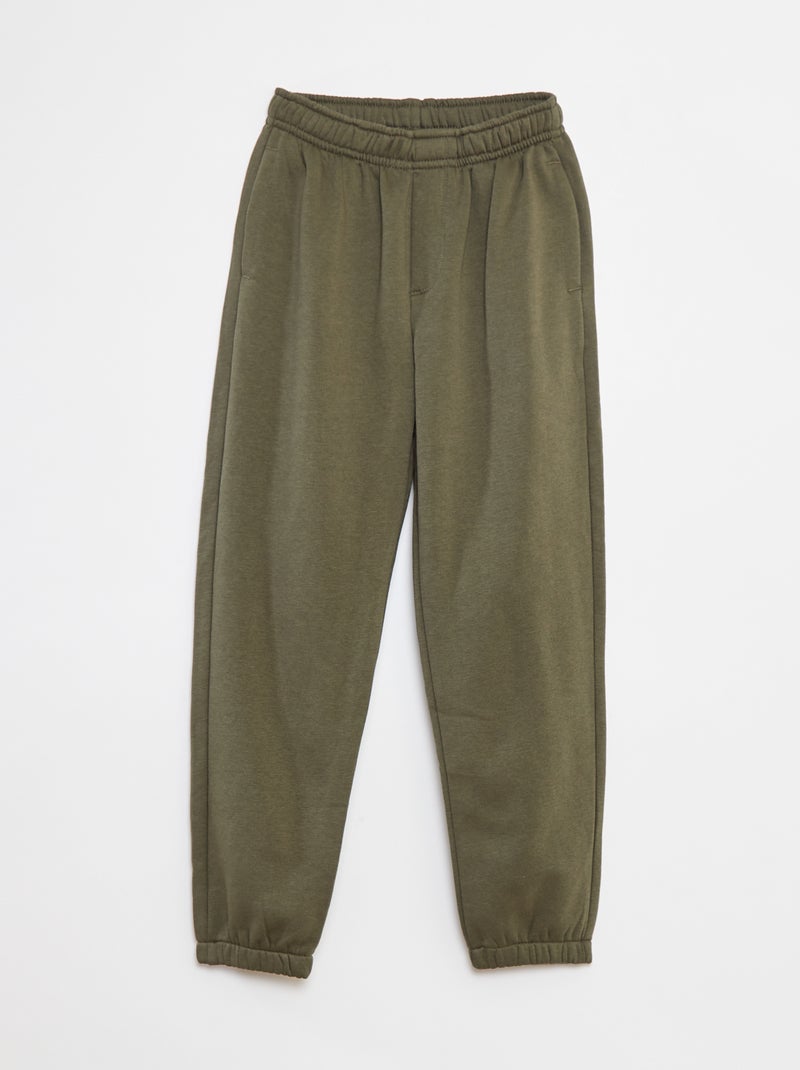 Set di 2 paia di joggers in tessuto felpato Kaki - Kiabi