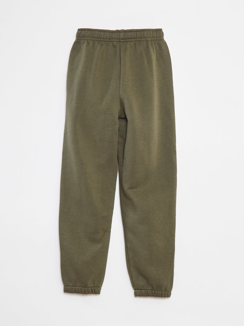 Set di 2 paia di joggers in tessuto felpato Kaki - Kiabi