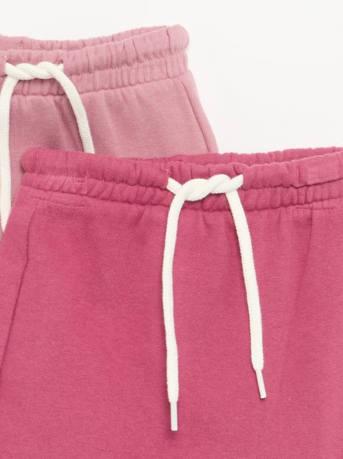 Set di 2 pantaloni a cavallo basso in felpa - Kiabi Set di 2 pantaloni a cavallo basso in felpa - Kiabi