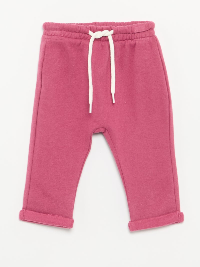 Set di 2 pantaloni a cavallo basso in felpa Viola - Kiabi