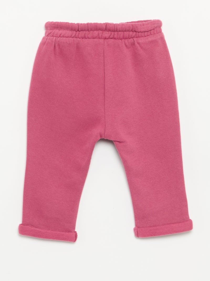 Set di 2 pantaloni a cavallo basso in felpa Viola - Kiabi