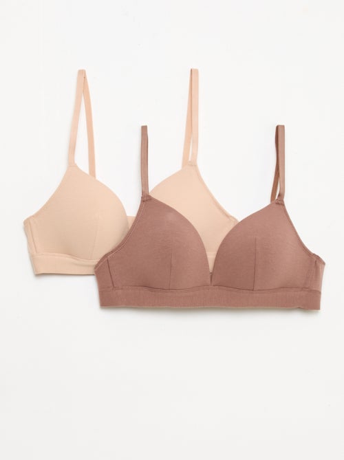 Set di 2 reggiseni in cotone - Kiabi