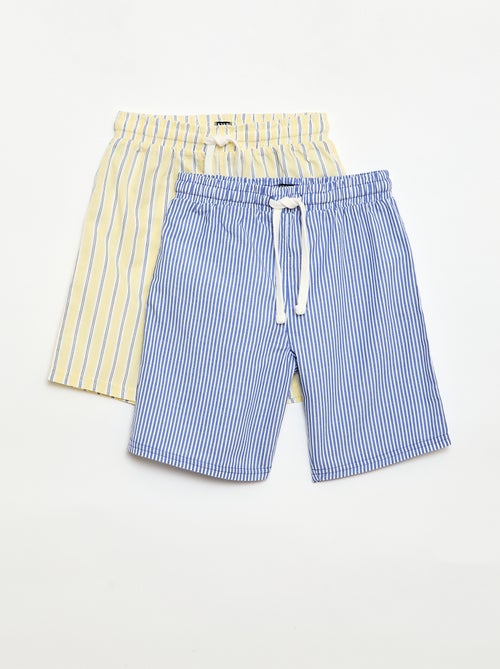 Set di 2 shorts a righe - Kiabi