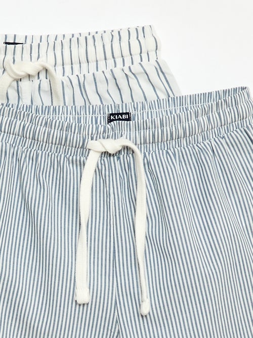 Set di 2 shorts a righe - Kiabi