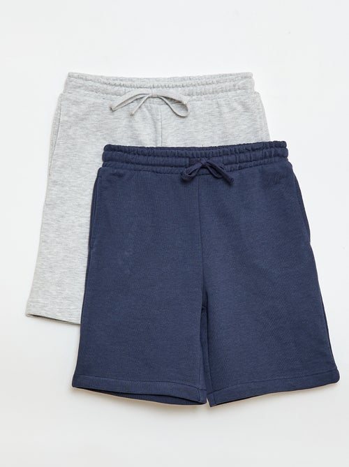 Set di 2 shorts in cotone tinta unita - Kiabi