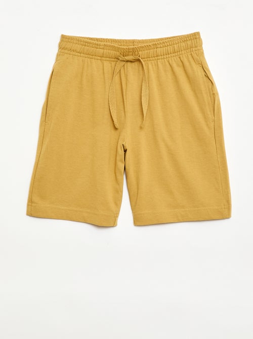 Set di 2 shorts in jersey di cotone tinta unita - Kiabi
