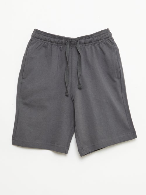 Set di 2 shorts in jersey di cotone tinta unita - Kiabi