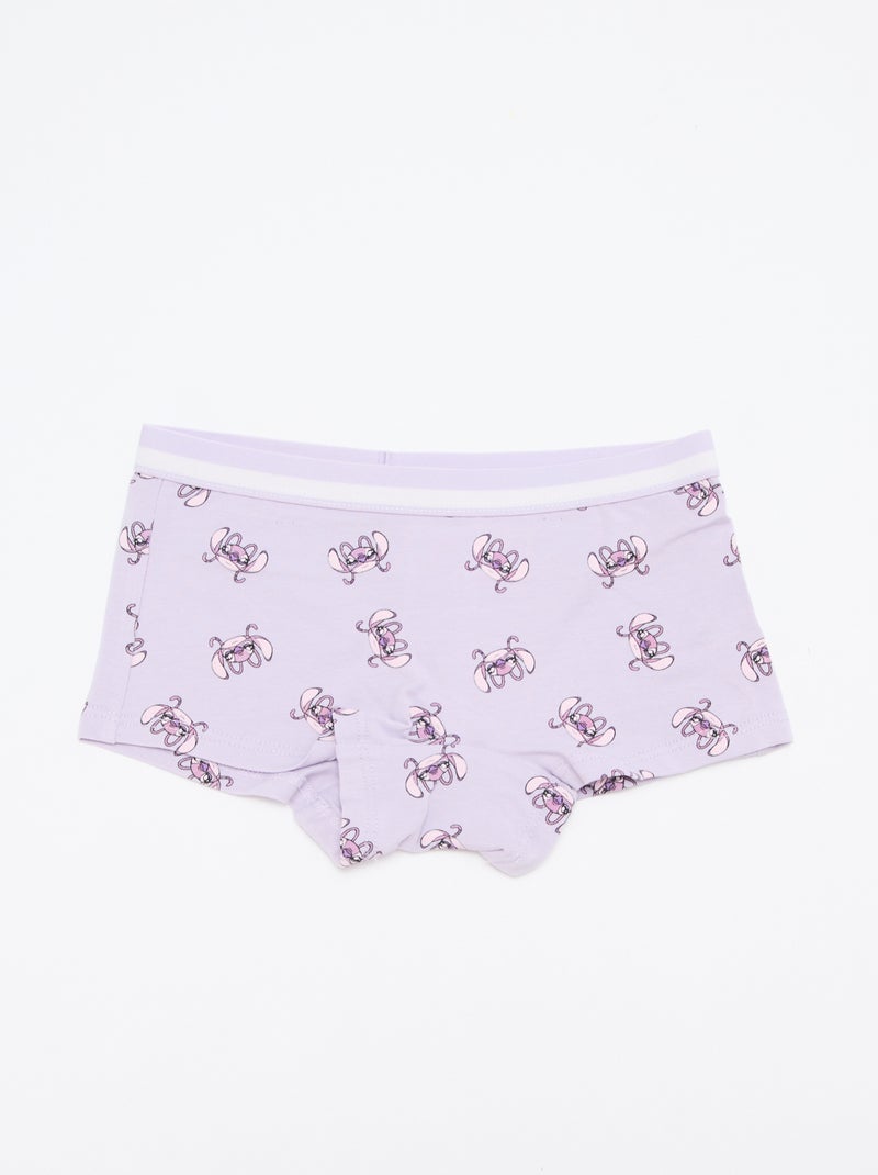 Set di 2 shorty 'Stitch' Viola - Kiabi