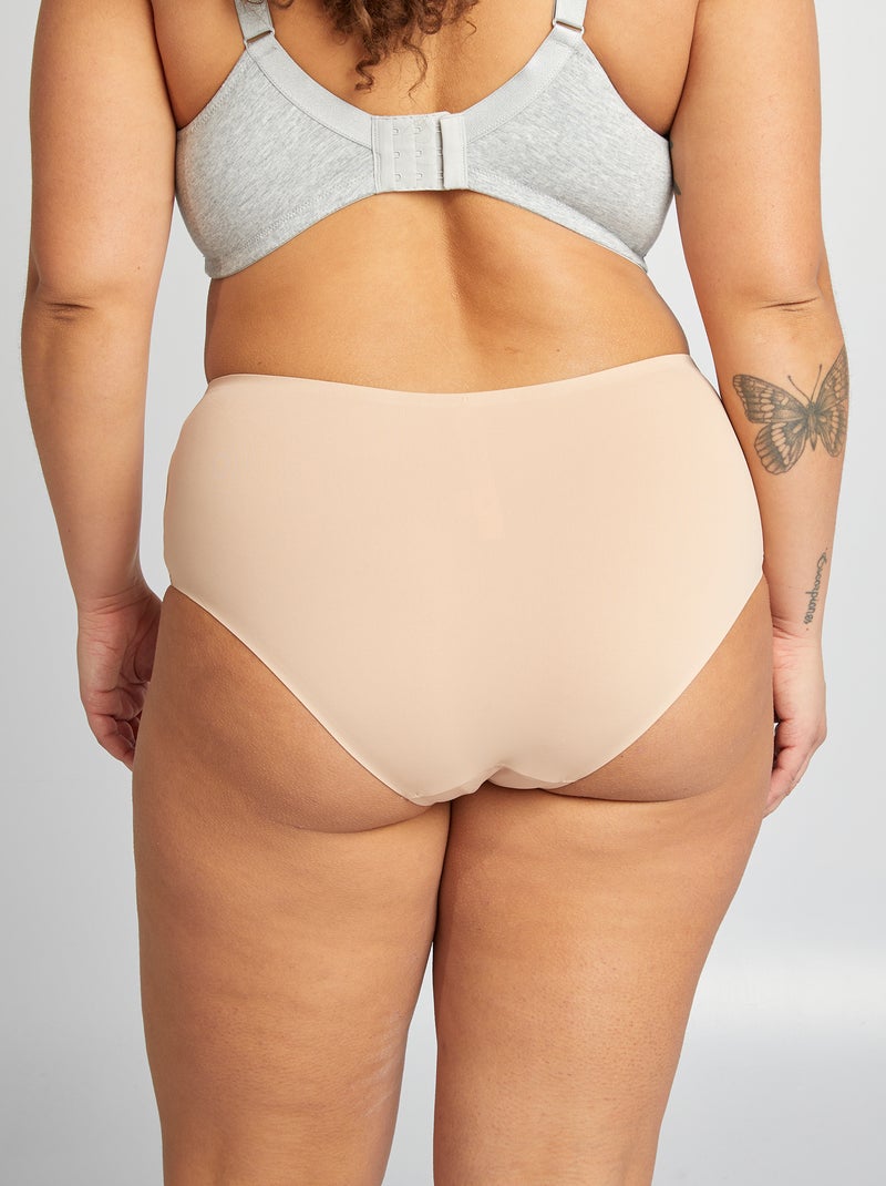 Set di 2 slip invisibili a vita alta ROSA - Kiabi