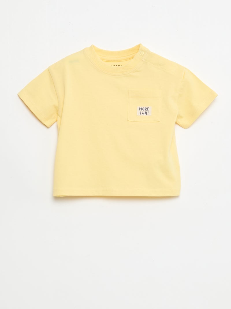Set di 2 T-shirt a maniche corte Giallo - Kiabi