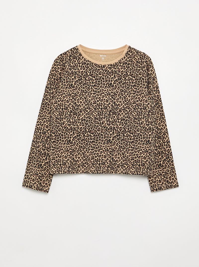 Set di 2 T-shirt a maniche lunghe Beige - Kiabi