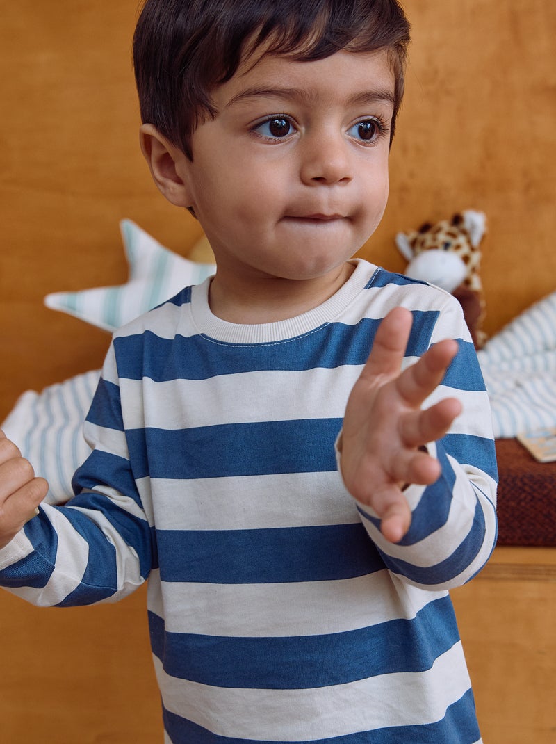 Set di 2 T-shirt a maniche lunghe Blu - Kiabi